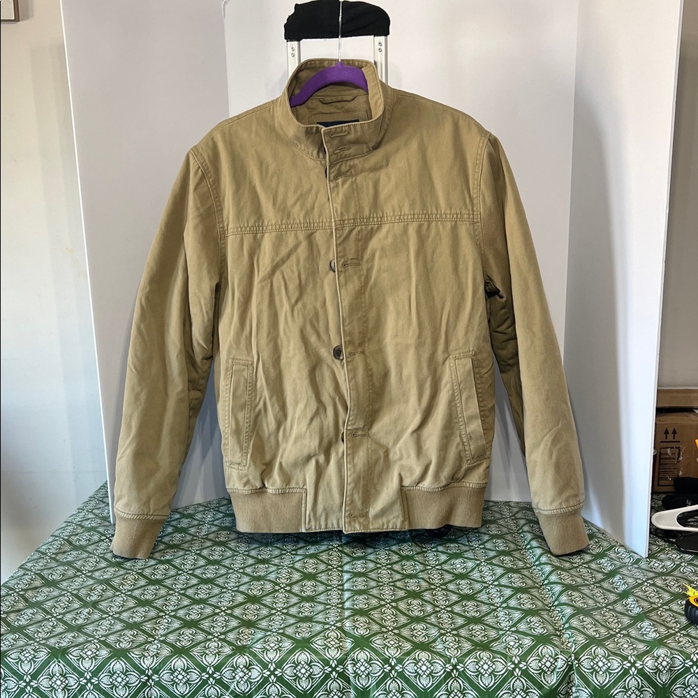 Old Navy Men's Classic Tan Bomber Jacket